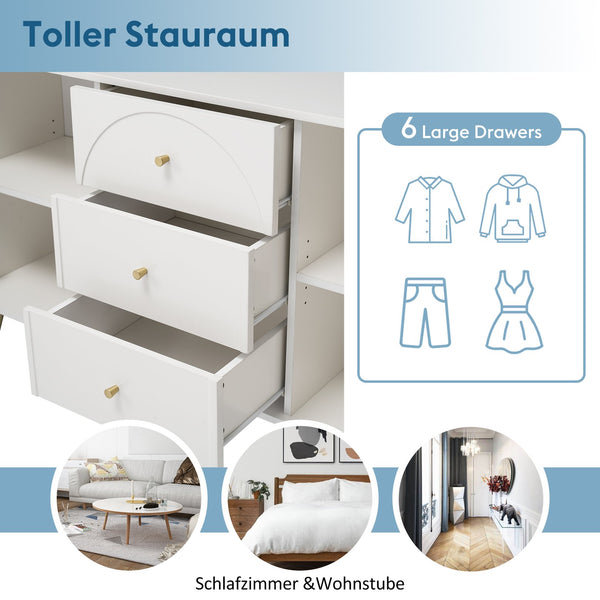 English Elm Metal metal foot three-drawer two-door dining cabinet with wood finish, sturdy metal legs, versatile storage solutions for kitchen, dining, living spaces W2565P248232