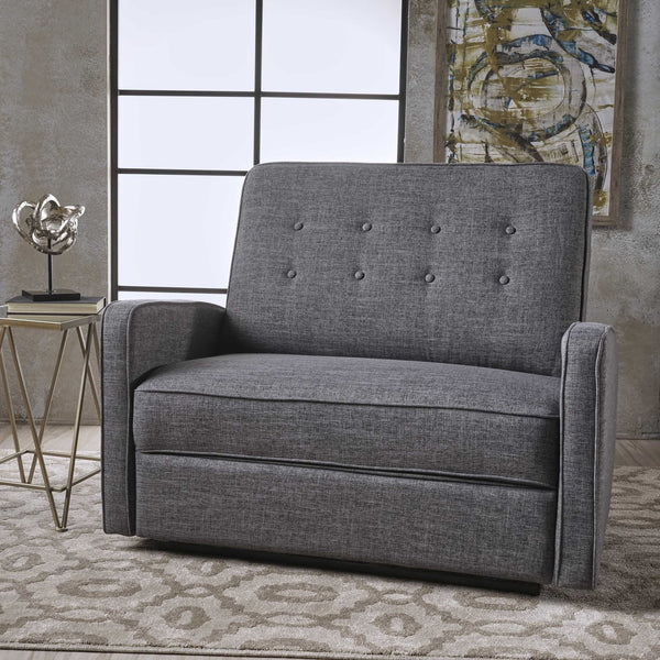 English Elm Christopher Knight Home® - 47" Wide Manual Standard Recliner with Plush Fabric Upholstery, Spacious 47" Seat, Durable Frame, Comfort Gray 61259.00GRY