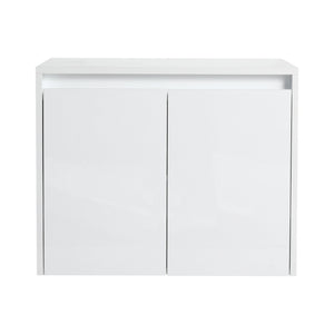 English Elm 48" Bathroom Vanity With Resin Sink, Soft-Close Doors & Wall Cabinet - Modern Floating Design! W999S00421