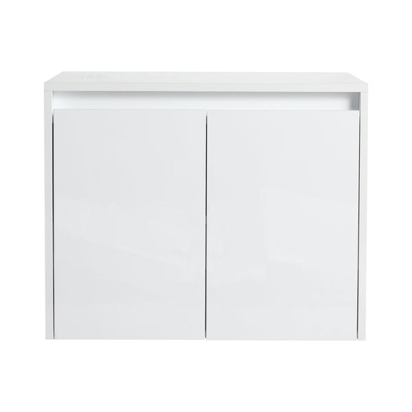 English Elm 48" Bathroom Vanity With Resin Sink, Soft-Close Doors & Wall Cabinet - Modern Floating Design! W999S00421