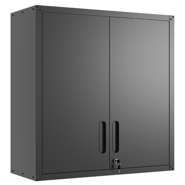 English Elm Heavy Duty Wall Mounted Steel Cabinet Locking Lift Door Garage Workshop Storage T2398P236613
