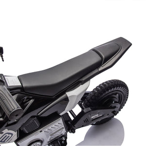 English Elm 24v Kids Electric Motocross Motorcycle 200w Hub Motor Suspension Led Bluetooth Audio Black W1578P225053