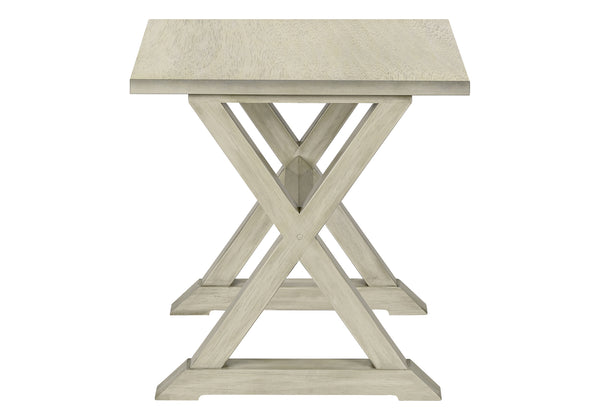 English Elm Accent 2-Tier Narrow End Table with Drawer and Shelf, Transitional Veneer Top, Solid Wood Legs for Compact Spaces White 27 L x 25 W x 9 H B2710P219492