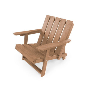 English Elm Shoreline Recycled Hdpe Folding Adirondack Chair Fully Assembled Modern Patio Seating Teak B2745P409679