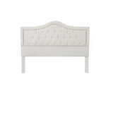 Christopher Knight Home® - Noble House - Dante Fully Upholstered Queen Sized Bed -Ivory