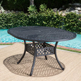 Christopher Knight Home® - Noble House - Stock Island Outdoor Finished Expandable Aluminum Dining Table