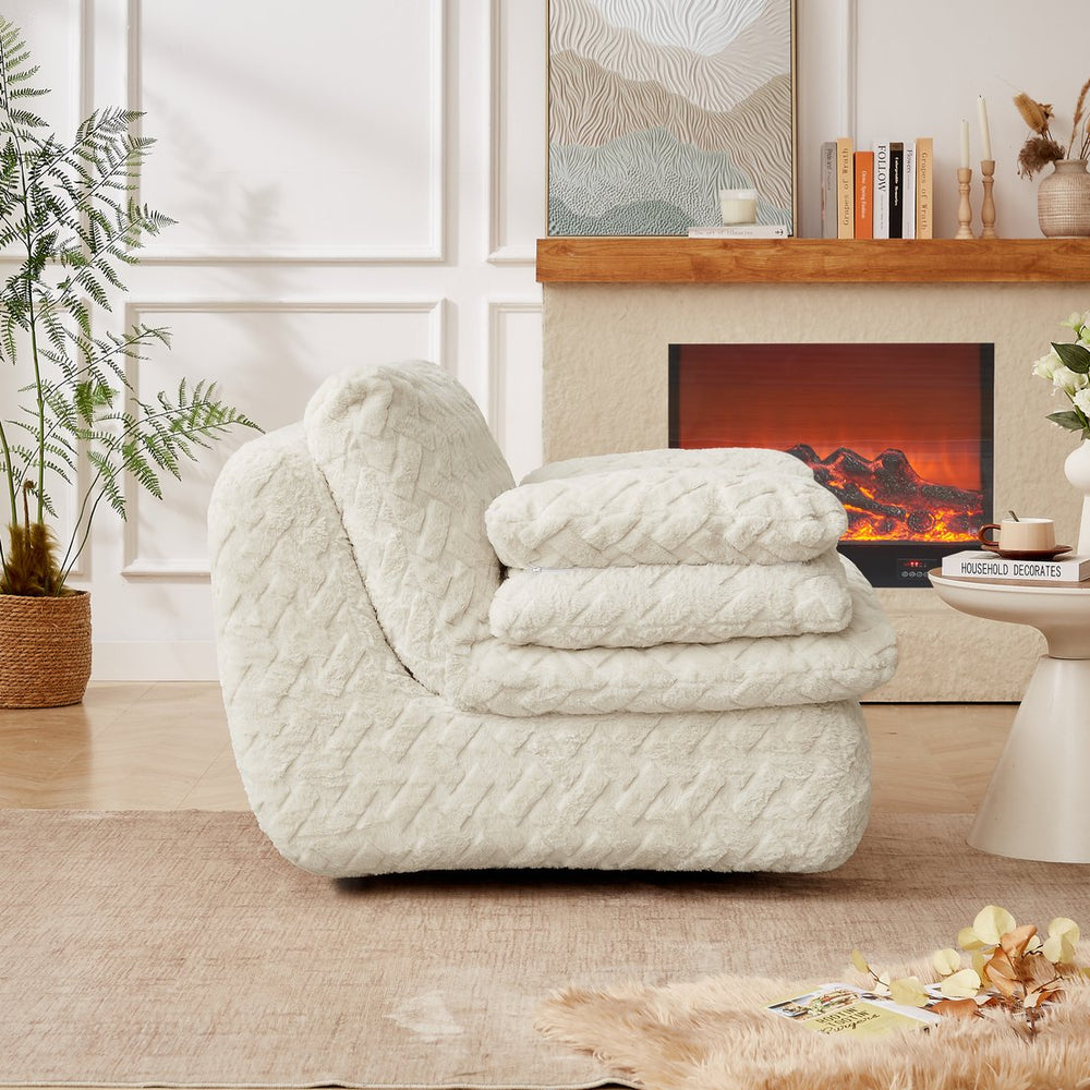 English Elm Liyasi Full Compression Swivel Lounge Chair - Cozy Ergonomic Seat With Memory Foam For Relaxation W820P312318