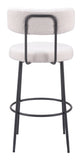 Blanca Barstool - Set of 2 Ivory 109740 Zuo Modern