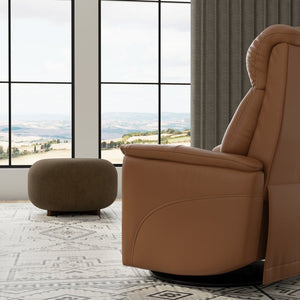 English Elm Global Home Swivel Glider Recliner In Oslo Antelope - Adjustable Comfort, Stylish Design & Durability B339P323103