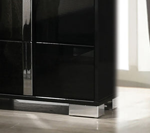 English Elm 1pc Chest Transitional Weathered Finish 5-Drawer Tall Dresser with Dentil Molding and Metal Knobs Black 34 L x 21 W x 52 H B2741P372198