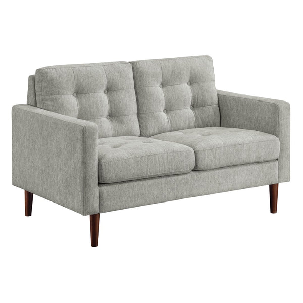 OSP Home Furnishings Grayburn Mid-Century Loveseat Smoke