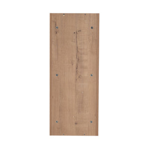 English Elm 12" Bathroom Wall-Mounted Storage Rack with Three-Tier Floating Shelves, Durable Scratch-Resistant Plywood Organizing Solution Imitative Oak W999P277163