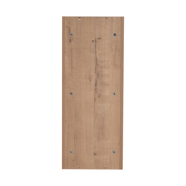 English Elm 12" Bathroom Wall-Mounted Storage Rack with Three-Tier Floating Shelves, Durable Scratch-Resistant Plywood Organizing Solution Imitative Oak W999P277163