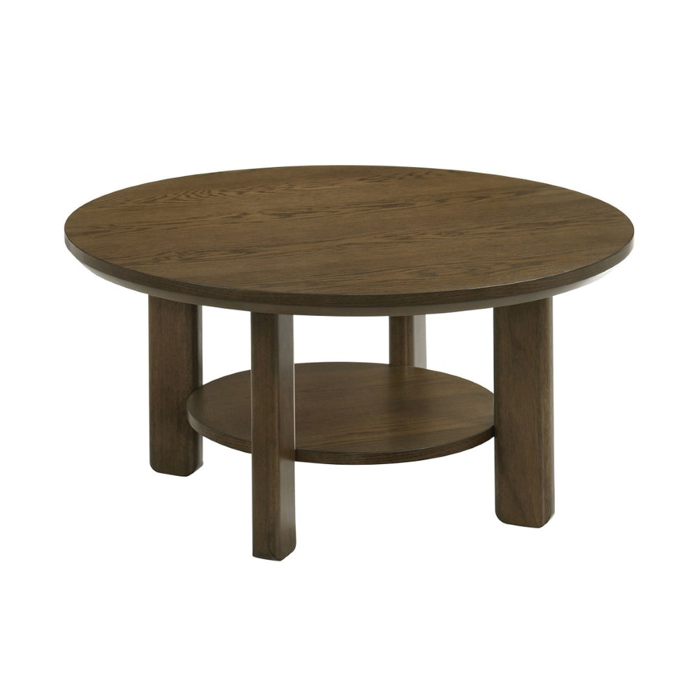 English Elm Square Engineered Wood Cocktail Table Matte Black Pedestal Base Modern Living Room B016P469766