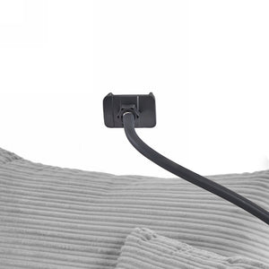 English Elm 41.7" Modern Modular Sofa With Movable Ottoman, Usb Ports, Cup Holders & Hidden Storage In Grey N719S001611E