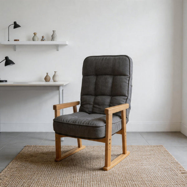 English Elm Modern Ergonomic Lounge Chair Adjustable Lumbar Support Cushioned Seat for Any Room W244P459660