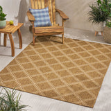 Christopher Knight Home® - Noble House - Muffley 5'3" X 7' Indoor/Outdoor Area Rug, Natural