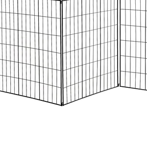English Elm Outsunny Steel Vine Panel Garden Border Fence Set Powder Coated Yard Edging 4 Pack W2225P174526