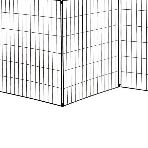 English Elm Outsunny Steel Vine Panel Garden Border Fence Set Powder Coated Yard Edging 4 Pack W2225P174526