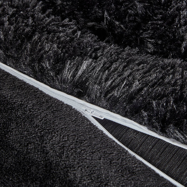 JLA Home Intelligent Design - Shaggy Faux Fur Duvet Cover Set with Hidden Zipper & Corner Ties, Plush Reverse for Cozy Luxury ID12-2039