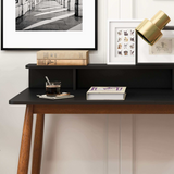 English Elm Ashcroft Furniture - Hayley Rectangular Solid Wood Desk In Black