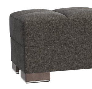 English Elm PrimeNest NimbusFlow Ottoman with Storage and Chenille Upholstery, Click-Clack Convertible Comfort Gray B030P280973