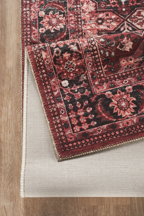 English Elm Majestic Handmade Traditional Runner Rug Stain Resistant Polyester Entryway Accent B186P428886