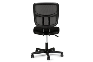 English Elm Elegant Mesh Office Chair Black Breathable Ergonomic Desk Seat with Height Adjustment, Wheels, Supportive Comfort HS00F1677-ID-AHD