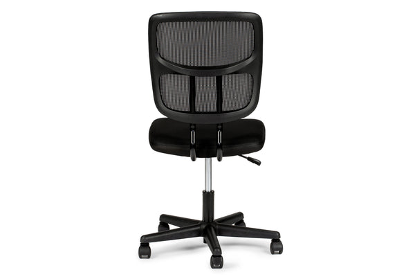 English Elm Elegant Mesh Office Chair Black Breathable Ergonomic Desk Seat with Height Adjustment, Wheels, Supportive Comfort HS00F1677-ID-AHD