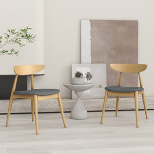 English Elm Christopher Knight Home® - Set Of 2 Retro Rubberwood Chairs With Ergonomic Design & Plush Cushions For Stylish Comfort N759P307037L