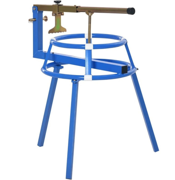 English Elm Motorcycle Tire Changing Stand with Steel Frame Bead Popper for Garage or Track T3971P412693