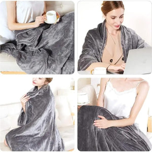 English Elm 157*213electric Flannel Blanket Cashmere Soft Even Heat Adjustable Warmth Control W2710P227666