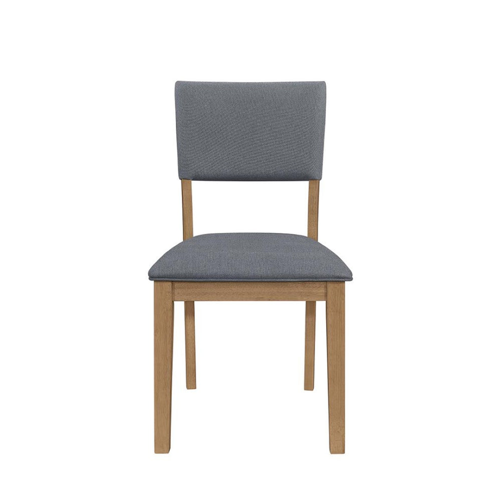 English Elm Set Of 2 Blue Fabric Upholstered Dining Chairs - Modern Farmhouse Style With Comfort & Durability B016P227282-GIGA