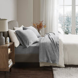 True North by Sleep Philosophy Soloft Plush Casual Micro Plush Sheet Set BL20-0870 Grey