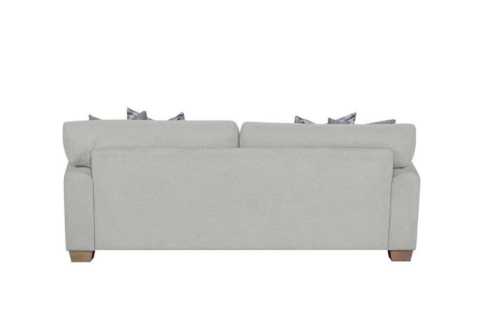 English Elm Sofa Birch Cream White Upholstered - Reversible Seats, High-Density Cushions & 4 Down Pillows B2699P296300