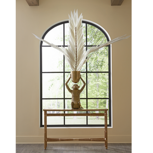 Abu Gold Planter - Vintage-Inspired Cast Aluminum Design with Antique Gold Finish for Bohemian Style