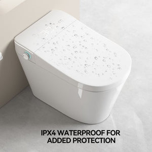 English Elm Unique Smart Bidet Toilet with Auto Open Seat Warm Dryer and Hands Free Flush W3133P414562