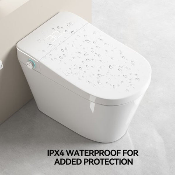 English Elm Unique Smart Bidet Toilet with Auto Open Seat Warm Dryer and Hands Free Flush W3133P414562