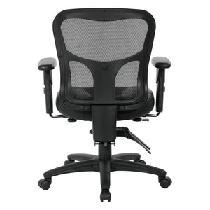 OSP Home Furnishings Progrid® Ergonomic High Back Office Chair with Lumbar Support and Adjustable Arms 98346