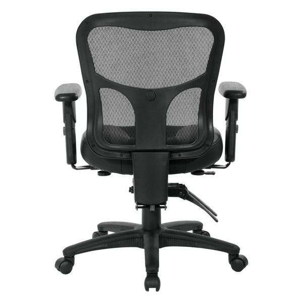OSP Home Furnishings Progrid® Ergonomic High Back Office Chair with Lumbar Support and Adjustable Arms 98346