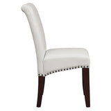 OSP Home Furnishings Parsons Dining Chair Cream Faux Leather