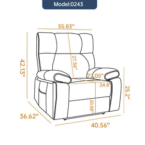 English Elm Brown Leatheraire Power Lift Recliner Dual Motor Massage Heat Heavy Duty 350lb W1803P340308