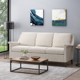 Christopher Knight Home® - Noble House - Dupont Contemporary 3 Seater Fabric Sofa