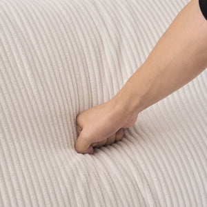 English Elm Boneless U-Shaped Modular Cloud Couch Sofa - 113" Corduroy Sleeper, No Assembly, Stylish Comfort W3401S00008