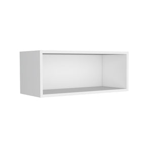 English Elm Wall Cabinet Axtell White Open-Shelf Kitchen Storage, Engineered Wood, Compact High-Capacity Design B092P245925