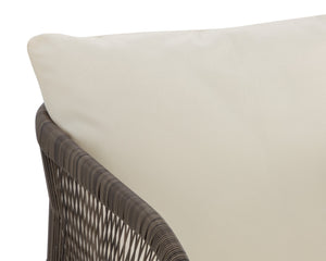 Sunpan Toulon Dining Chair - Modern Outdoor Seating with Sculptural Design, Stackable and Eco-Friendly Style