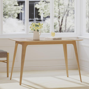 English Elm Christopher Knight Home® - 58923.00TOP_58923.00LEG Mid-Century Light Natural Dining Table, Solid Rubberwood Frame & Faux Wood Top, Durable Stylish Centerpiece N771P206200K