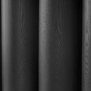 English Elm 66.93'' Slim Matte Console Table with Sculptural Cylinder Legs for Entryway or Foyer Black W876S00339