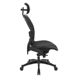 OSP Home Furnishings Executive Ergonomic Mesh Office Chair with Lumbar Support and Synchro Tilt for Home Workspaces 27876R