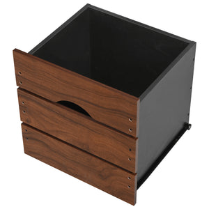 English Elm K&K 54" Farmhouse Kitchen Island Cart with Drop Leaf, Wine Rack, Power Outlet and Rolling Storage Black N707P349814B